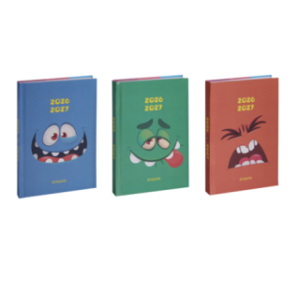 AGENDA SCOLAIRE BREPOLS 11,5X16,9CM 1J./P. MONSTERS