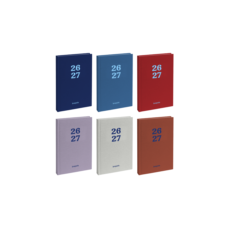 AGENDA SCOLAIRE BREPOLS 11,5X16,9CM 1J./P. RAINBOW