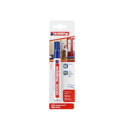 MARQUEUR PER. EDDING 3000 1,5-3MM BLEU POINTE RONDE BLISTER