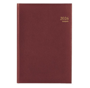 AGENDA BREPOLS 21X29CM 1SEM./2P. OMEGA LIMA BORDEAUX
