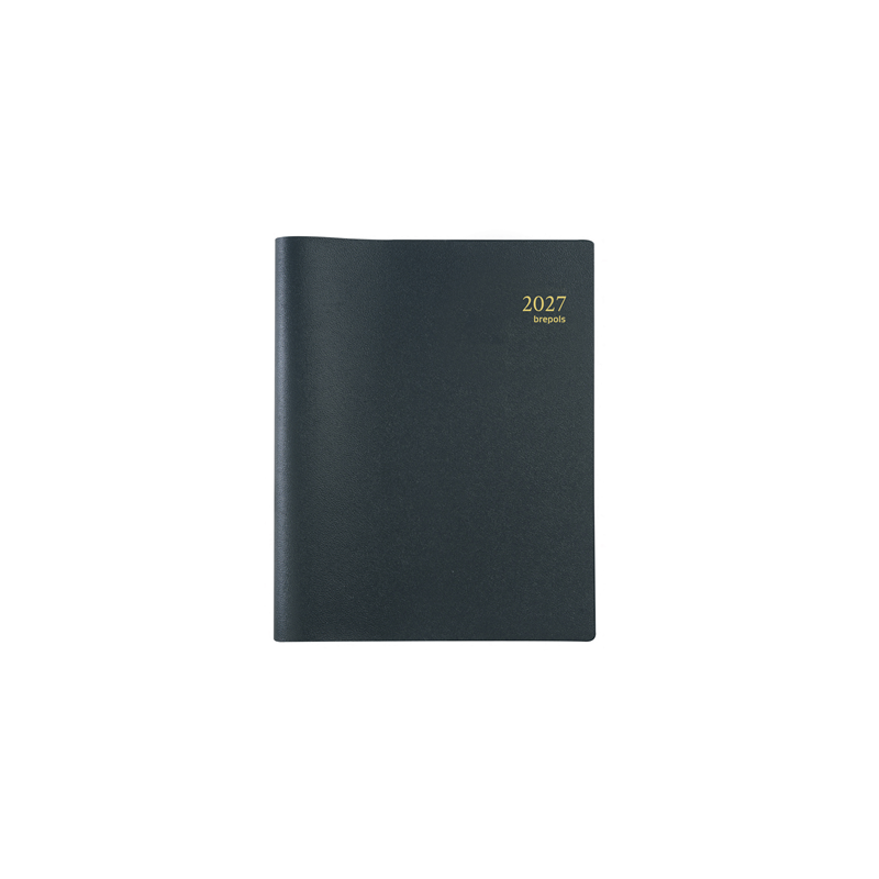 AGENDA BREPOLS 17,1X22CM 1SEM./2P. TIMING SPIR. GENOVA NOIR