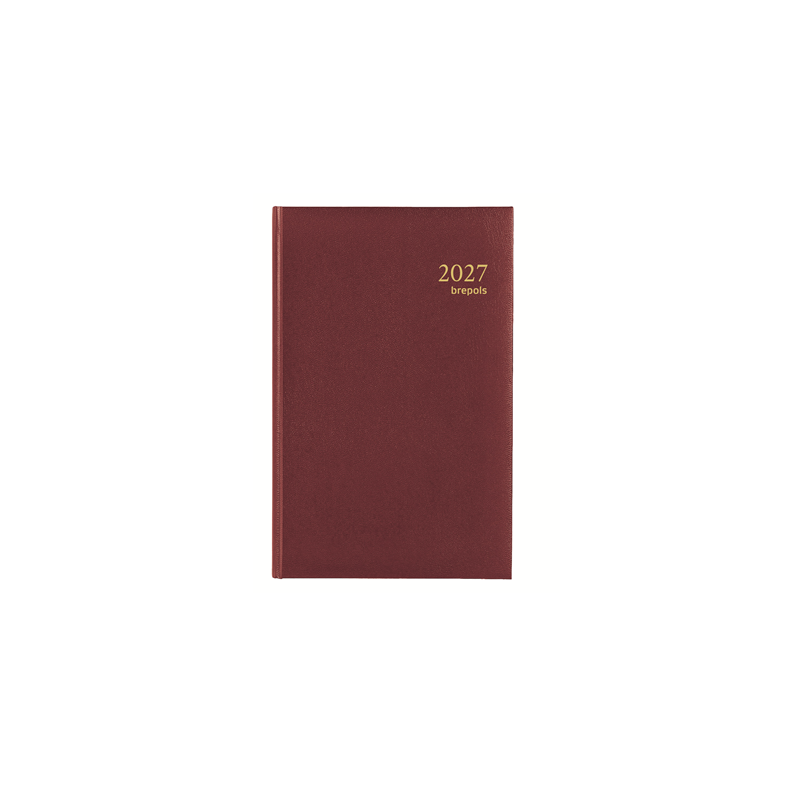 AGENDA BREPOLS 13,3X20,8CM 1J./P. SATURNUS LUXE BORDEAUX