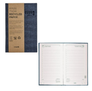 AGENDA BREPOLS 13,3X20,8CM 1J./P. ECODAY BLEU