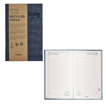 AGENDA BREPOLS 13,3X20,8CM 1J./P. ECODAY BLEU
