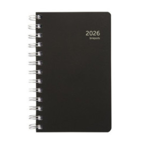AGENDA BREPOLS 10X16,5CM 1J./P. BUILDING SPIR. RECYCLED PP