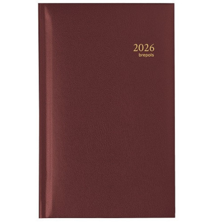 AGENDA BREPOLS 9X16CM 1SEM./2P. INTERPLAN LIMA BORDEAUX