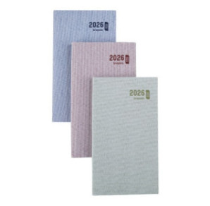 AGENDA BREPOLS 9X16CM 1SEM./2P. INTERPLAN TOILE OCEAN ASS.