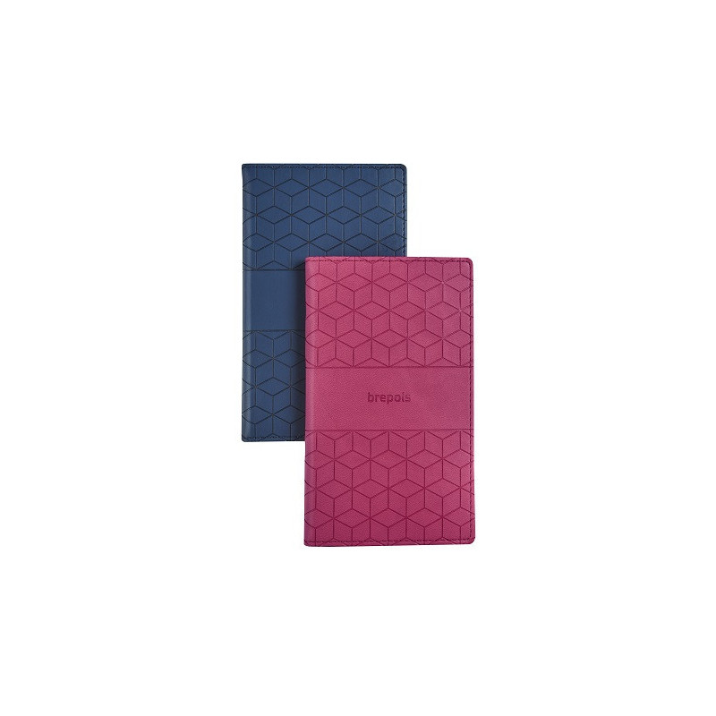 AGENDA BREPOLS 9X16CM 1SEM./2P. INTERPLAN SPIR. CUBE ASS.