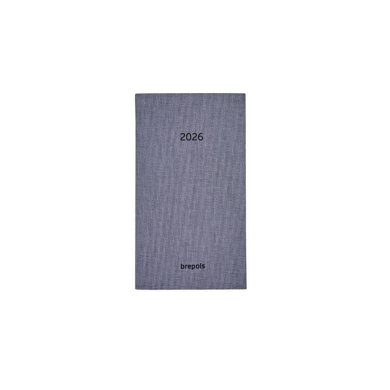 AGENDA BREPOLS 9X16CM 1SEM./2P. NOTAVISION DUBLETTA GRIS