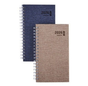 AGENDA BREPOLS 9X16CM 1SEM./2P. ECORAMA SPIR. KAZAR ASS.