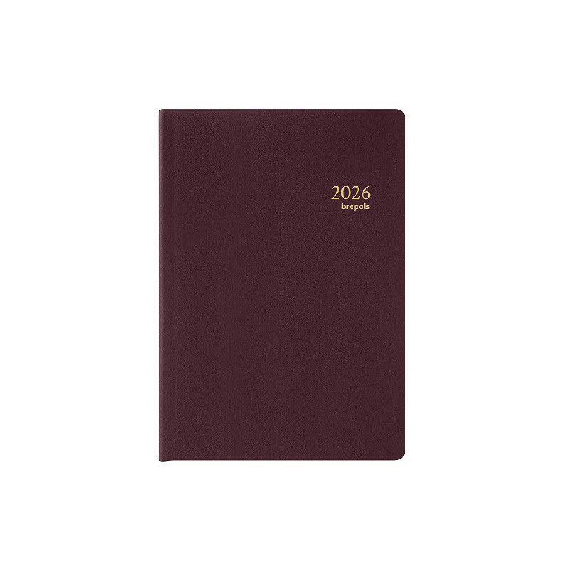 AGENDA BREPOLS 6,8X10,2CM 1SEM./2P. ARMADA SETA BORDEAUX