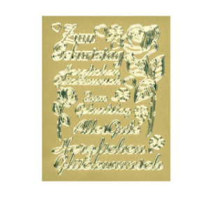 AUTOCOLLANT BSB RELIEF-STICKER ANNIVERSAIRE ALLEMAND