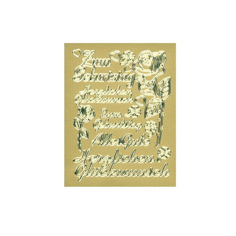 AUTOCOLLANT BSB RELIEF-STICKER ANNIVERSAIRE ALLEMAND