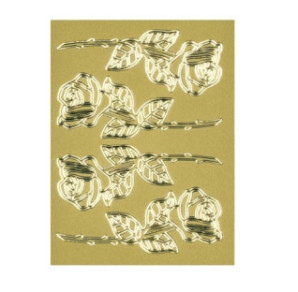 AUTOCOLLANT BSB RELIEF-STICKER ROSES