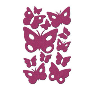 AUTOCOLLANT BSB GLITTER-STICKER PAPILLONS