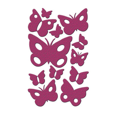 AUTOCOLLANT BSB GLITTER-STICKER PAPILLONS