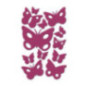 AUTOCOLLANT BSB GLITTER-STICKER PAPILLONS