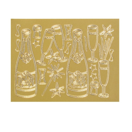 AUTOCOLLANT BSB RELIEF-STICKER CHAMPAGNE
