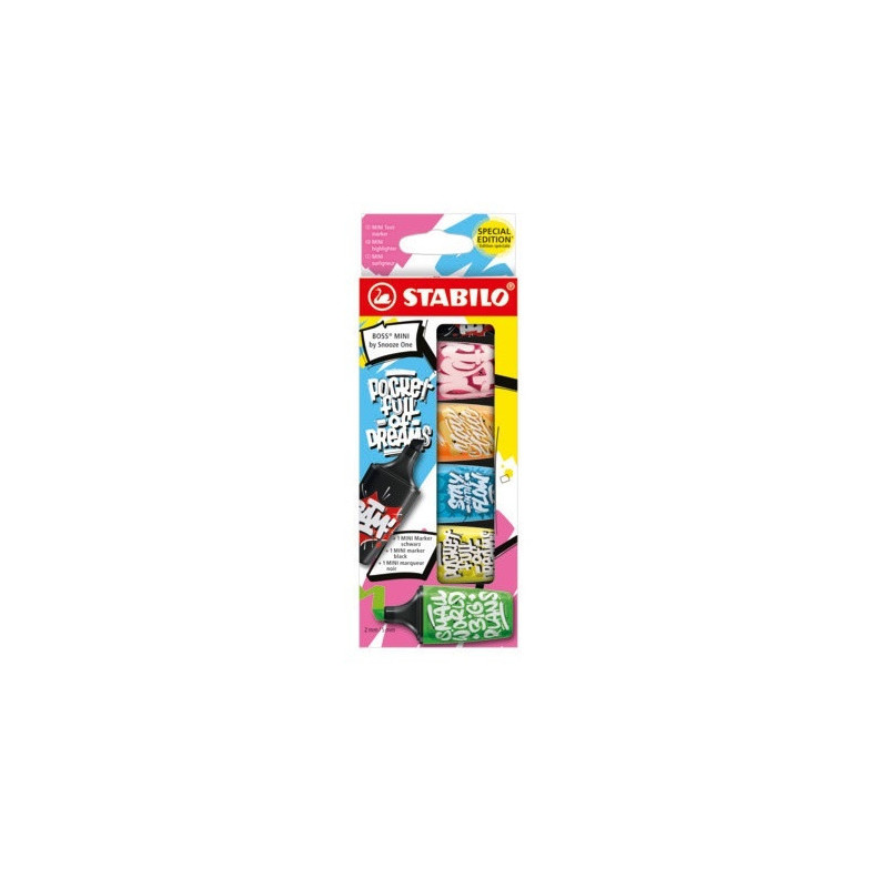 SURLIGNEUR STABILO BOSS MINI 5PCS