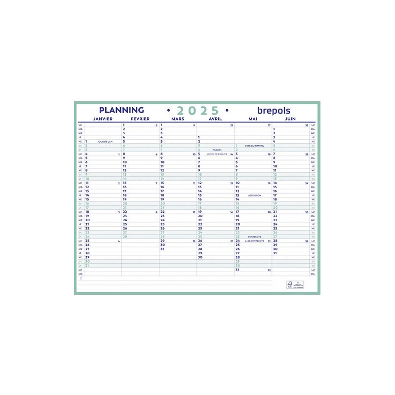 PLANNING BREPOLS MAXI 42X33CM