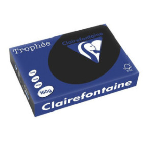PAPIER REPRO CLAIREF. TROPHEE A4 160G NOIR 250FLS