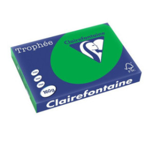 PAPIER REPRO CLAIREF. TROPHEE A3 160G VERT BILLARD 250FLS