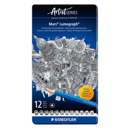 CRAYON NOIR STAEDTLER LUMOGRAPH 12PCS
