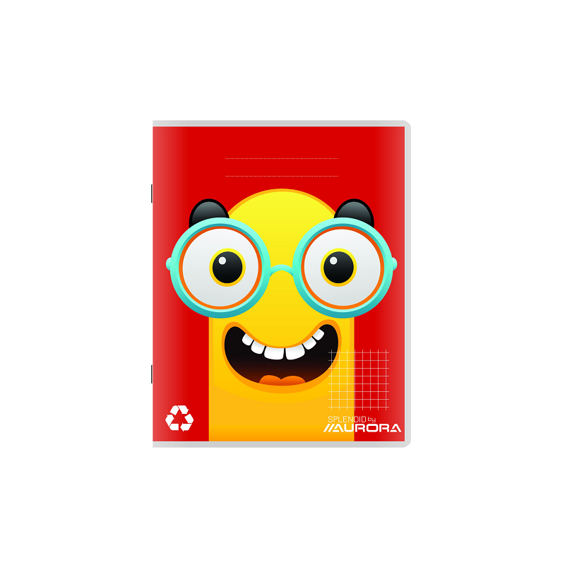 CAHIER AURORA PIQ. A5 QUAD.+M 100FLS ASS. RECYCLE