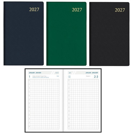 AGENDA 10,5X16,5CM 1J./P.AURORA SETA