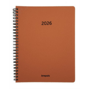 AGENDA BREPOLS 17,1X22CM 1SEM./2P. TIMING SPIR. CALVI ORANGE
