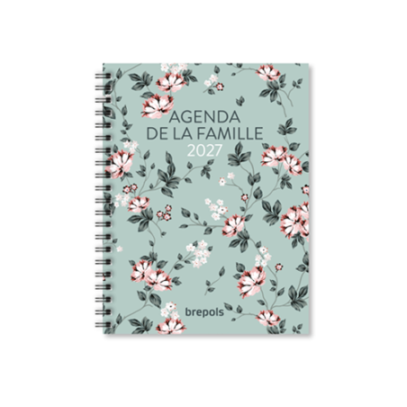 AGENDA BREPOLS 16,8X22CM 1SEM./2P. FAMILLE