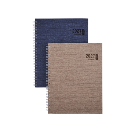 AGENDA BREPOLS 17,1X22CM 1SEM./2P. ECOTIMING SPIR. KAZAR ASS.