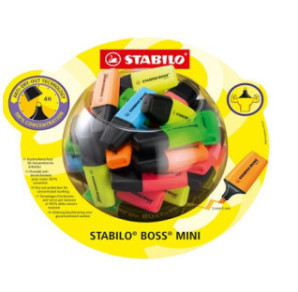 SURLIGNEUR STABILO BOSS MINI BOCAL 50PCS
