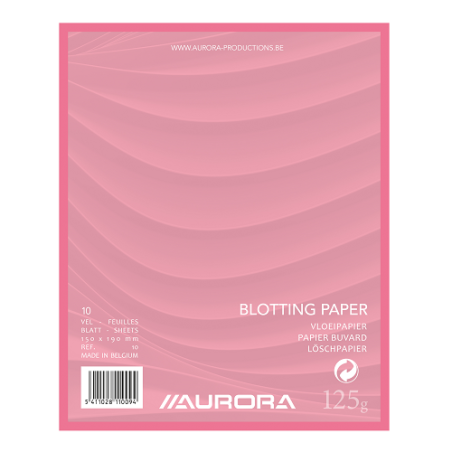 BLOC BUVARD 15X19CM 125G 10FLS ROSE