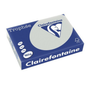 PAPIER REPRO CLAIREF. TROPHEE A4 160G GRIS ACIER 250FLS