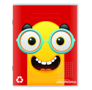 CAHIER AURORA PIQ. A5 QUAD.+M 100FLS ASS. RECYCLE