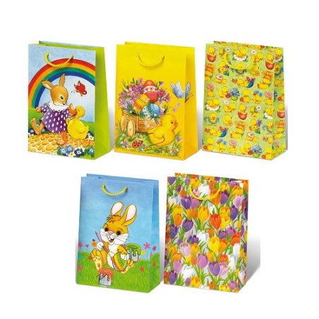 SACHET PAQUES BSB 28X20X9CM ASS.