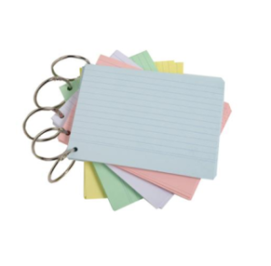 FICHE 75X105MM LIGNE 100PCS EXACOMPTA (A7)