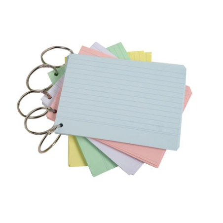 FICHE 75X105MM LIGNE 100PCS EXACOMPTA (A7)