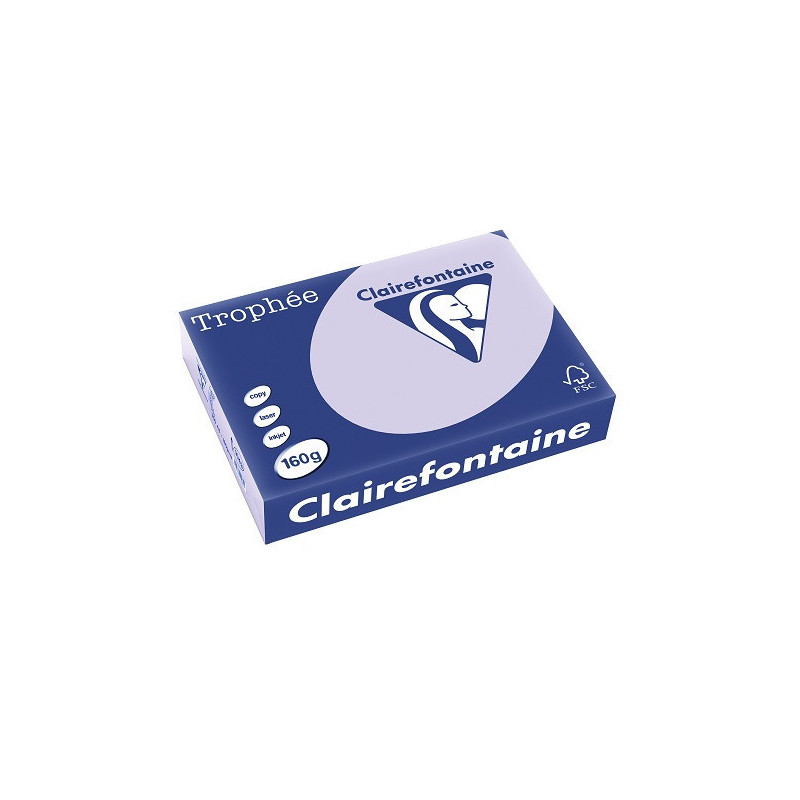 PAPIER REPRO CLAIREF. TROPHEE A4 160G LILAS 250FLS