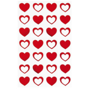 AUTOCOLLANT BSB DECO-STICKER COEURS