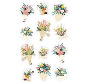 AUTOCOLLANT BSB DECO-STICKER FLEURS