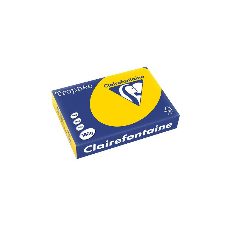 PAPIER REPRO CLAIREF. TROPHEE A4 160G BOUTON D'OR 250FLS
