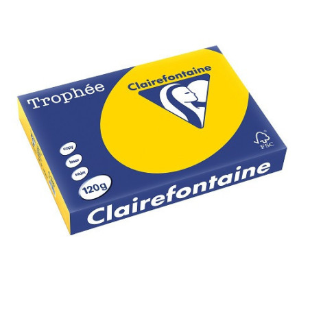 PAPIER REPRO CLAIREF. TROPHEE A4 120G BOUTON D'OR 250FLS