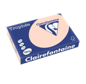 PAPIER REPRO CLAIREF. TROPHEE A4 120G SAUMON 250FLS