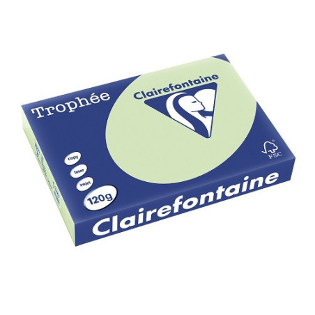 PAPIER REPRO CLAIREF. TROPHEE A4 120G VERT GOLF 250FLS