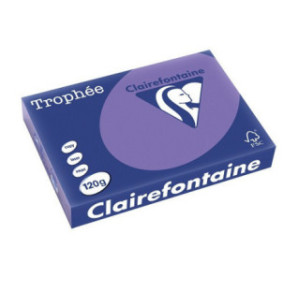 PAPIER REPRO CLAIREF. TROPHEE A4 120G VIOLINE 250FLS