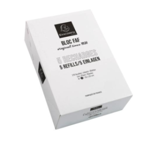 BLOC FAF RECHARGE NR.2 EXACOMPTA UNI 5PCS