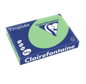 PAPIER REPRO CLAIREF. TROPHEE A4 120G VERT NATURE 250FLS