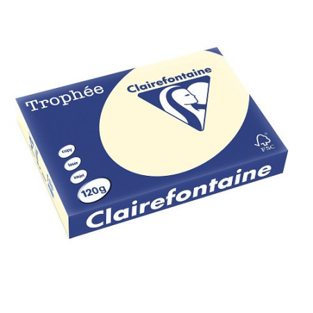 PAPIER REPRO CLAIREF. TROPHEE A4 120G IVOIRE 250FLS